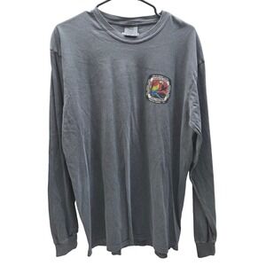Mens Parrot Mountain Pigeon Forge TN Graphic Long Sleeve Tee Gray Size Large NEW
